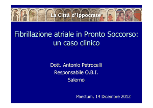 Fibrillazione atriale in Pronto Soccorso: un caso clinico