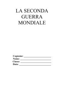 LA SECONDA GUERRA MONDIALE