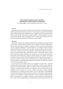 Ginecomastia adolescenziale maschile, trattamento esclusivamente
