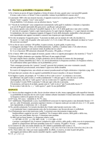 492 4.6 - Esercizi su probabilità e frequenza relativa