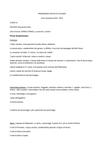 PROGRAMMA SVOLTO DI ITALIANO Anno Scolastico 2014
