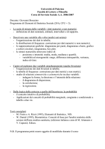 orario - Università degli Studi di Palermo