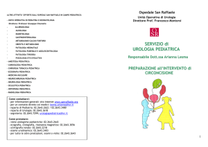 SERVIZIO di UROLOGIA PEDIATRICA