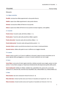 Glossario di italiano