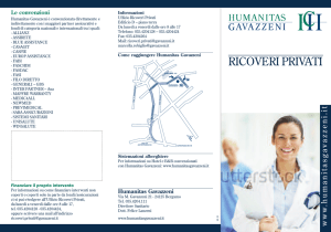 ricoveri privati - Humanitas Gavazzeni