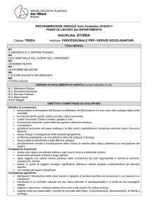 Storia - terza socio sanitario 2016