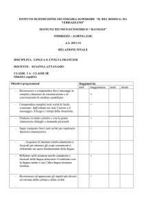 FRANCESE IA IB 2013-2014 - ISIS `R. Del Rosso