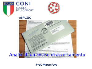 analisi di un avviso di accertamento - C.O.N.I.