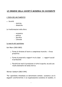 La societ feudale - Dipartimento di Scienze Umane per la