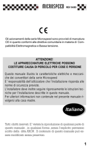 MICROSPEED Manuale di Servizio