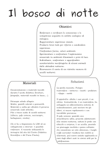 Il bosco di notte - Centro Didattico Scientifico