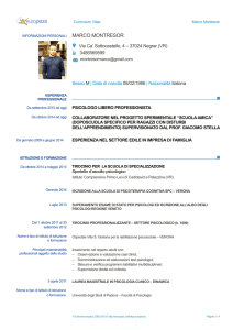 curriculum Montresor - Istituto Comprensivo "Primo Levi"