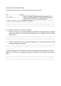 Esempio del tipo di domande