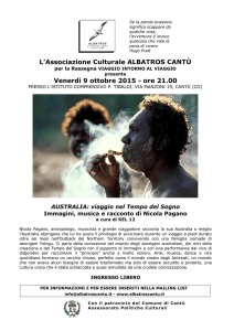 L`Associazione Culturale ALBATROS CANTÙ Venerdì 9