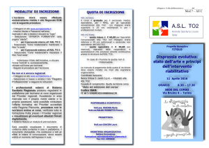 Disprassia evolutiva: stato dell`arte e principi dell`intervento riabilitativo