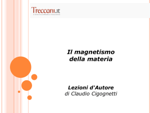 Il magnetismo della materia (Materiale per la LIM)