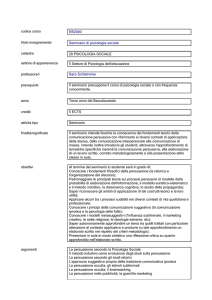 codice corso EB2040 titolo insegnamento Seminario di psicologia