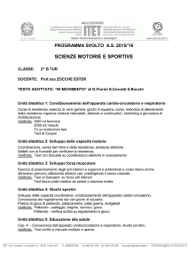 scienze motorie e sportive