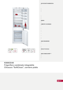 KI6863D40 Frigorifero combinato integrabile Chiusura