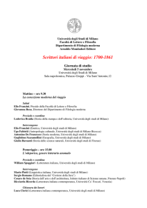 Scrittori italiani di viaggio: 1700-1861