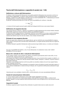 Capacità di canale