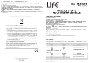 MULTIMETRO DIGITALE