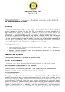 Progetto Ambliopia - Comune di Firenze