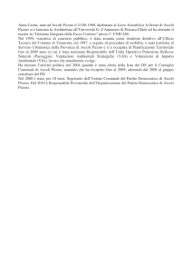 Anna Casini, nata ad Ascoli Piceno il 23.06.1960, diplomata al Liceo