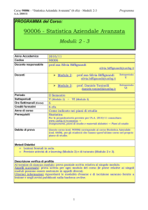 90006 - Statistica Aziendale Avanzata