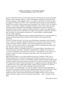L`anima e il pensiero in S.Tommaso d`Aquino (LENA99, Repubblica