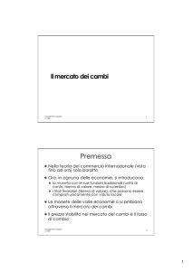 Il mercato dei cambi
