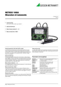 METRISO 1000A Misoratore di isolamento