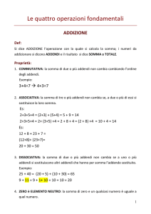 3_Le 4 operazioni