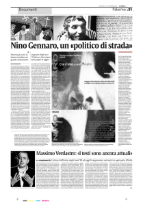 Nino Gennaro, un «politico di strada