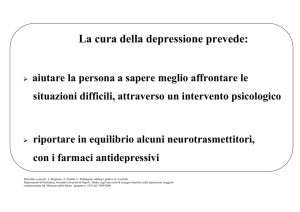 La cura della depressione prevede: - CCM