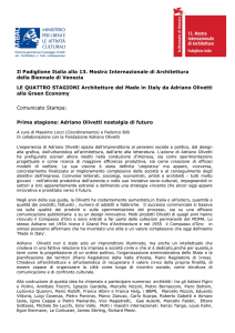 Il Padiglione Italia alla 13. Mostra Internazionale di Architettura della