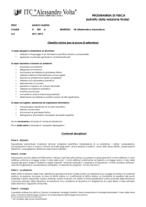 PROGRAMMA DI FISICA (estratto dalla