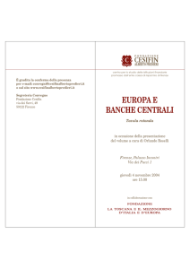 EUROPA E BANCHE CENTRALI