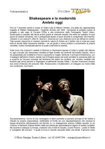 Shakespeare e la modernità Amleto oggi