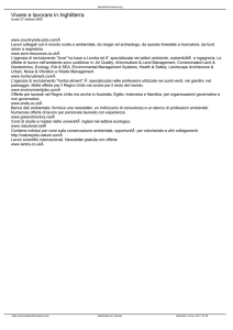 Vivere e lavorare in Inghilterra