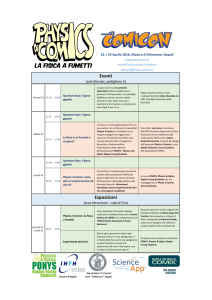 LA FISICA A FUMETTI - Agenda INFN - Istituto Nazionale di Fisica