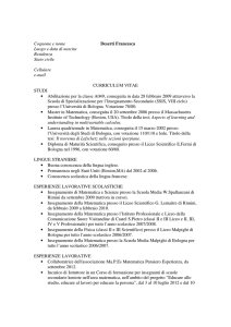 CV Francesca Deserti - Isc Leopardi Di Pesaro