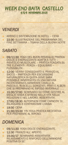 week end baita castello