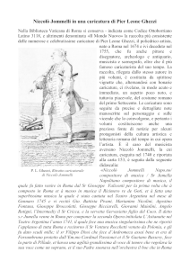 Niccolò Jommelli in una caricatura di Pier Leone Ghezzi