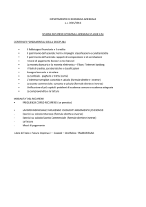debito formativo ECO AZ classe II F