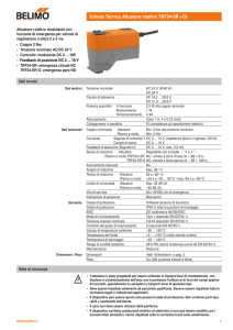 Scheda Tecnica Attuatore rotativo TRF24-SR (-O)