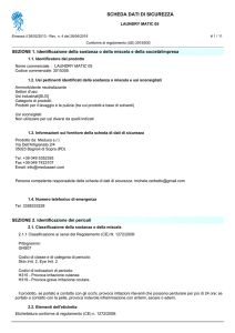 scheda di sicurezza