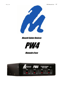 Mappatura MIDI X3M - Masotti Guitar Devices