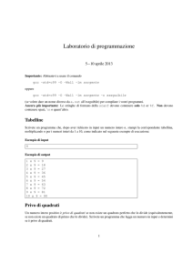 Laboratorio di programmazione