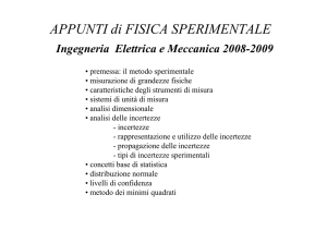 APPUNTI di FISICA SPERIMENTALE